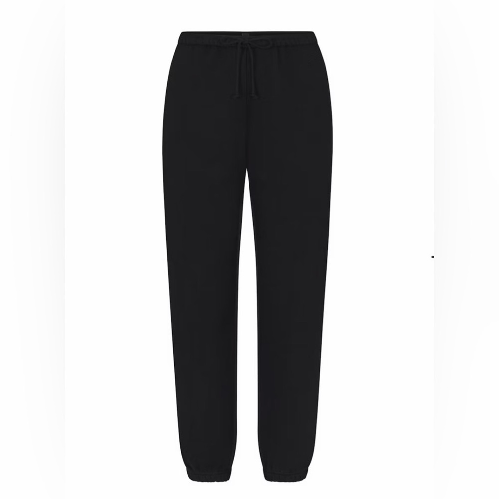 Skims Cotton Fleece Classic Joggers Onyx Size Small NWT - Picture 3 of 4
